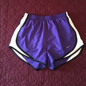 purple Nike dri-fit shorts